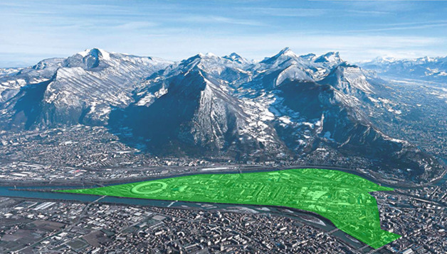 mountainous landscape of Grenoble