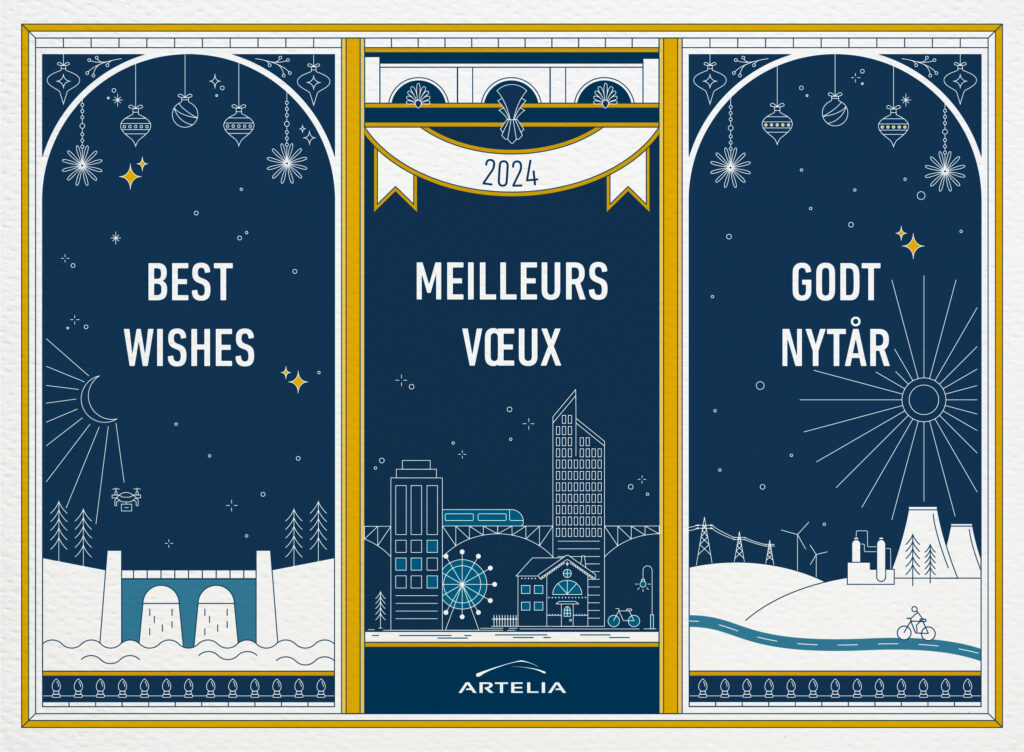 Toutes les équipes d’Artelia vous présentent leurs meilleurs vœux et vous souhaitent une très belle année 2024 !