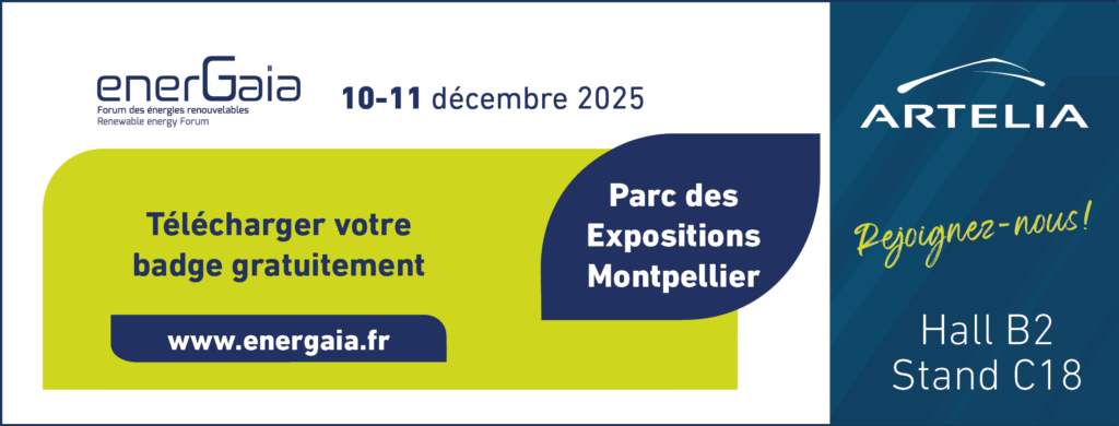 Artelia présent à EnerGaïa, le forum des énergies renouvelables