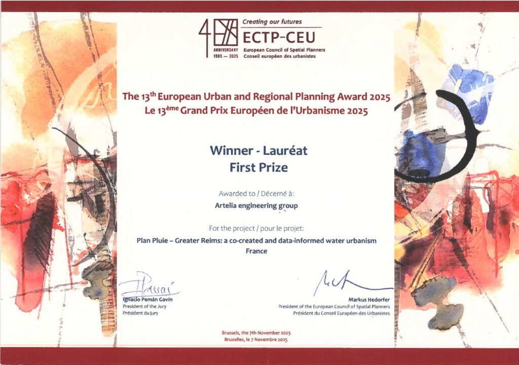 Lauréat : Artelia remporte le Grand Prix Européen de l’Urbanisme 2025